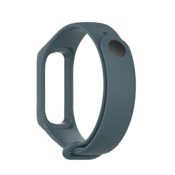 Samsung Galaxy Fit e klockarmband i silikon med twilldesign - Mörkgrön Grön