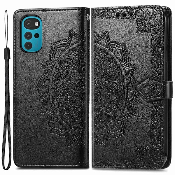 Mandala Motorola Moto G22 Flip Etui - Sort Black