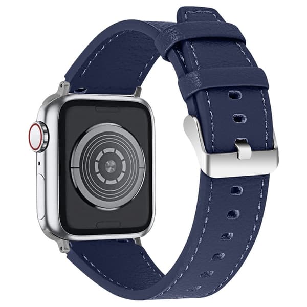 Apple Watch (45mm) nahkainen kellonhihna - Sininen Blue