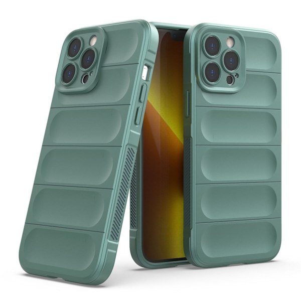 Mjukt greppformat iPhone 13 Pro Max skal - Silver/Grå Silvergrå