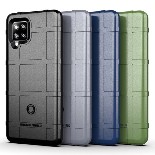 Rugged Shield Samsung Galaxy A42 5G kotelot - Musta Black