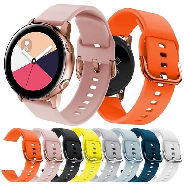 Samsung Galaxy Watch Active (20mm) ersättningsarmband - Svart Svart