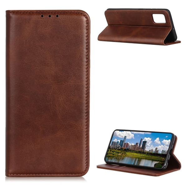 Wallet-style ægte Læder Flipcase til Motorola Moto G Stylus (2021) - Kaffe Brown