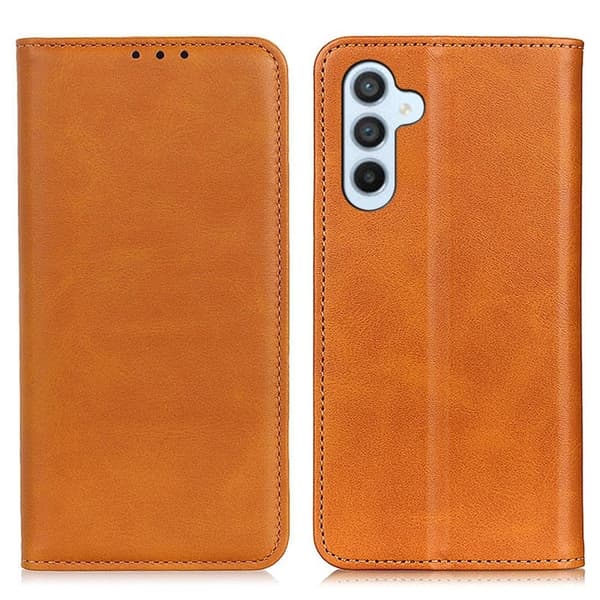 Äkta läder Samsung Galaxy A24 4G fodral - Brun Brun