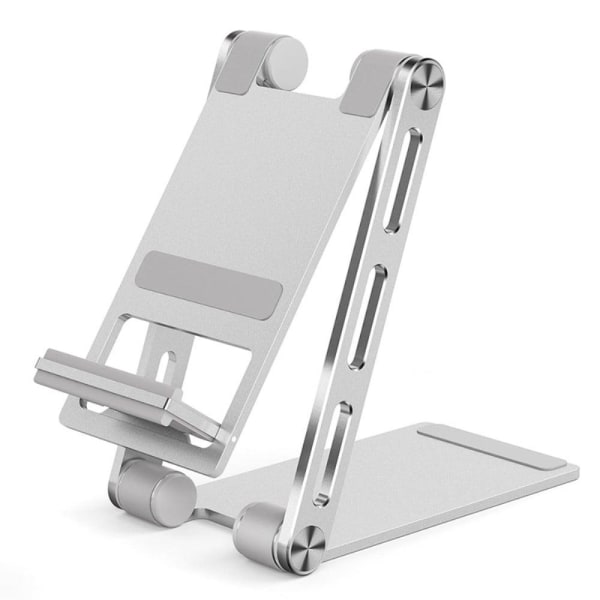 Universal aluminum desktop bracket stand - Silver Silvergrå