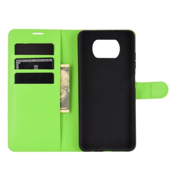 Classic Xiaomi Poco X3 / Poco X3 Nfc Flip Etui - Grøn Green