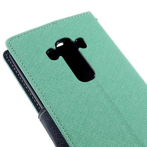 Mercury LG G4s Läderfodral med Plånbok - Cyan Grön