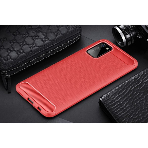 Carbon Flex case - Samsung Galaxy A02s - Rød Red