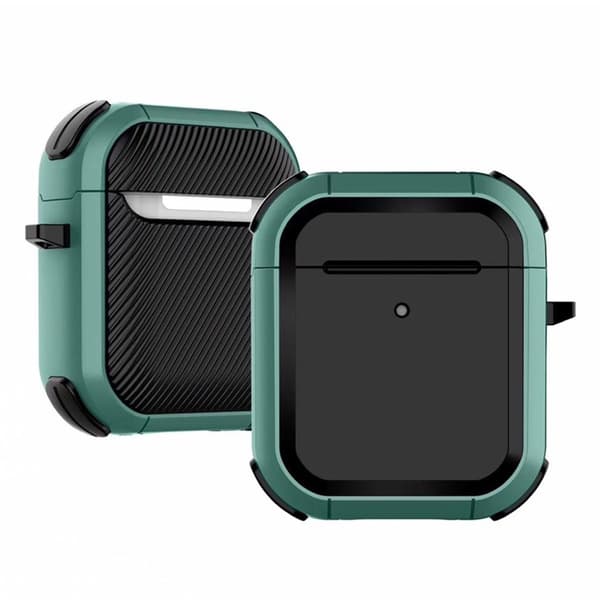 Airpods gummiert etui - Midnattsgrønn Green