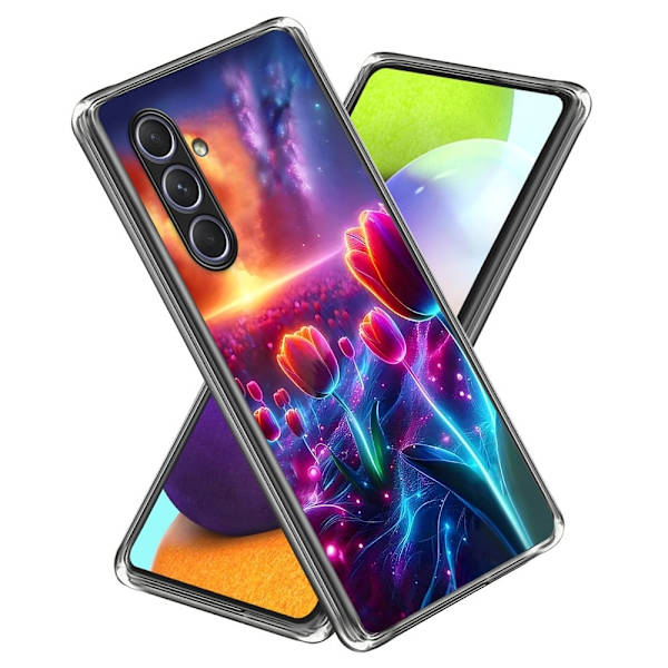 Vibe Samsung Galaxy A55 skal - Blommor Med Blad multifärg