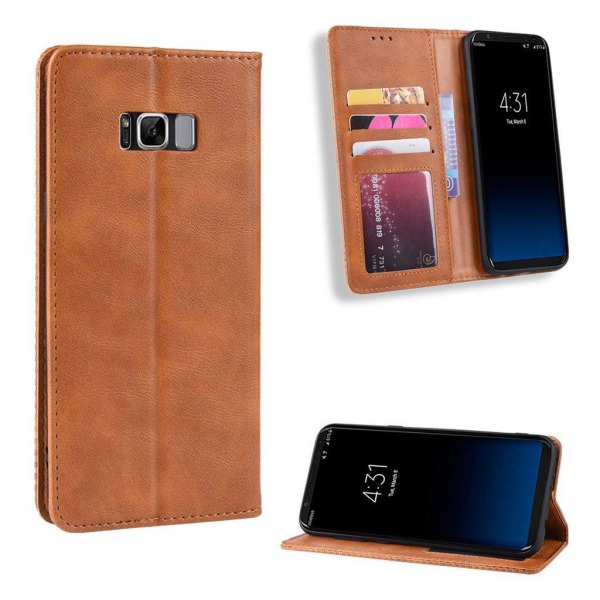 Bofink Vintage Samsung Galaxy S8+ kotelot - Ruskea Brown