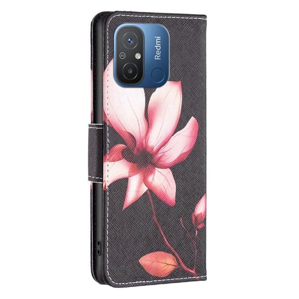 Wonderland Xiaomi Redmi 12C Flip Fodral - Rosa Blomma Rosa