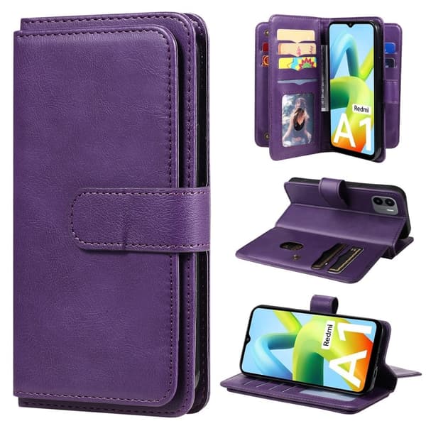 10-slot Pung Etui til Xiaomi Redmi A1 - Lilla Purple