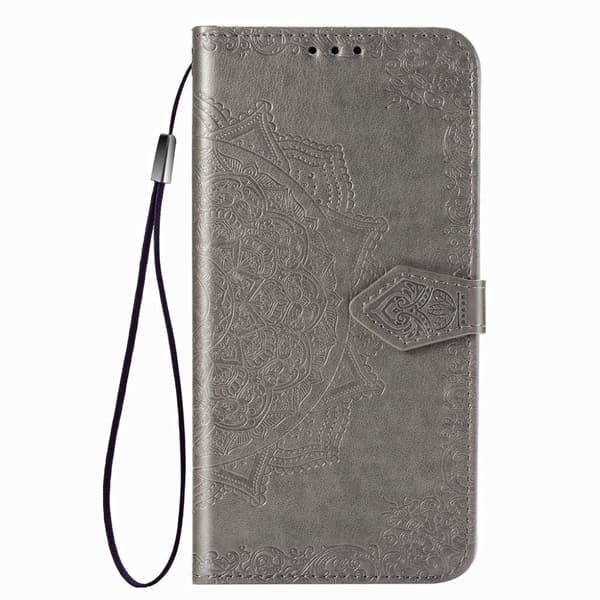 Mandala Huawei Nova 6 SE / P40 Lite Flip-etui - Grå Silver grey