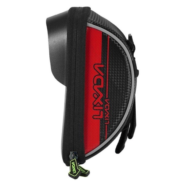 Lixada bicycle top tube touchscreen bag mount - Red Line Red