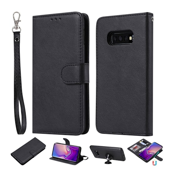 Samsung Galaxy S10e dæk mønster hybrud etui - Sort Black