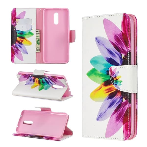 Wonderland Nokia 3.2 flip veske - Fargerike blader Multicolor