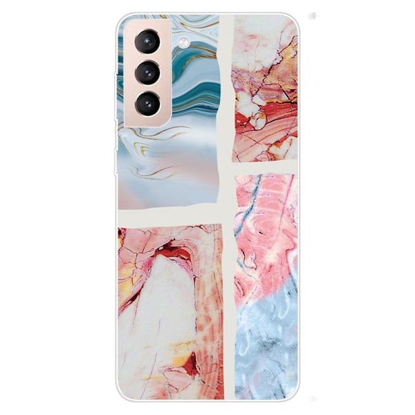 Marble Samsung Galaxy S22 Suojakotelo - Wavy Marble Tile Multicolor