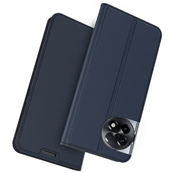 Glatt og tynt premium PU-skinnetui for OnePlus Ace 2 / OnePlus 11R - Blå Blue