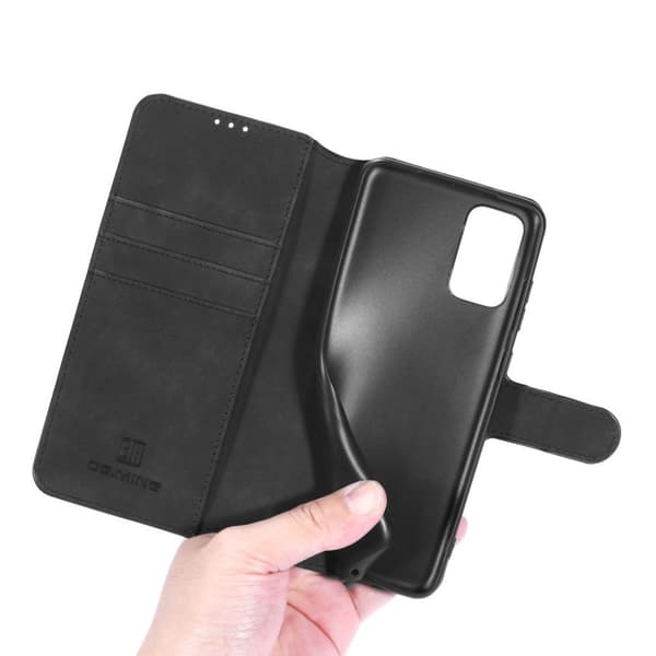 DG.MING Samsung Galaxy S20 Plus Retro Veske - Svart Black