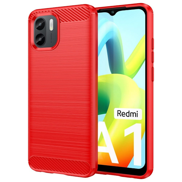 Carbon Flex Suojakotelo Xiaomi Redmi A1 - Punainen Red