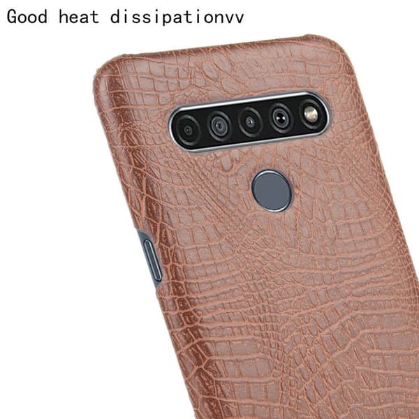 Croco LG K61 deksel - Brun Brown