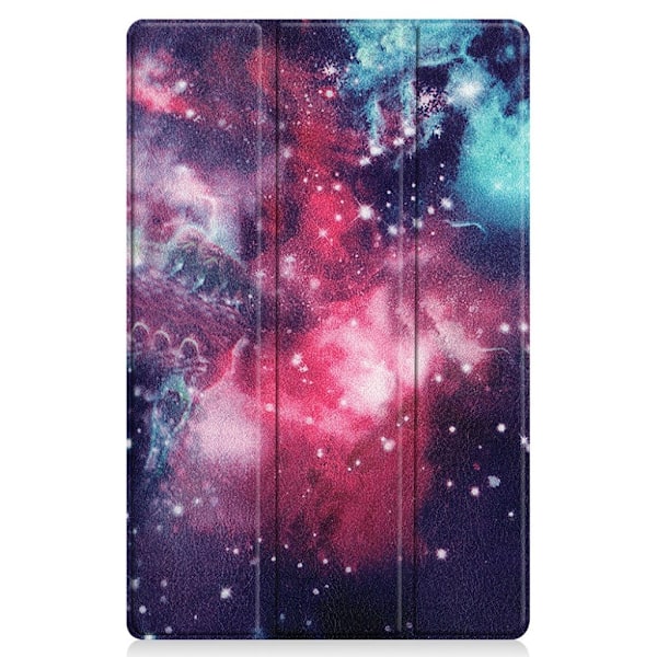 Lenovo Tab P11 mønstret flipomslag i læder - Stjernehimmel Multicolor