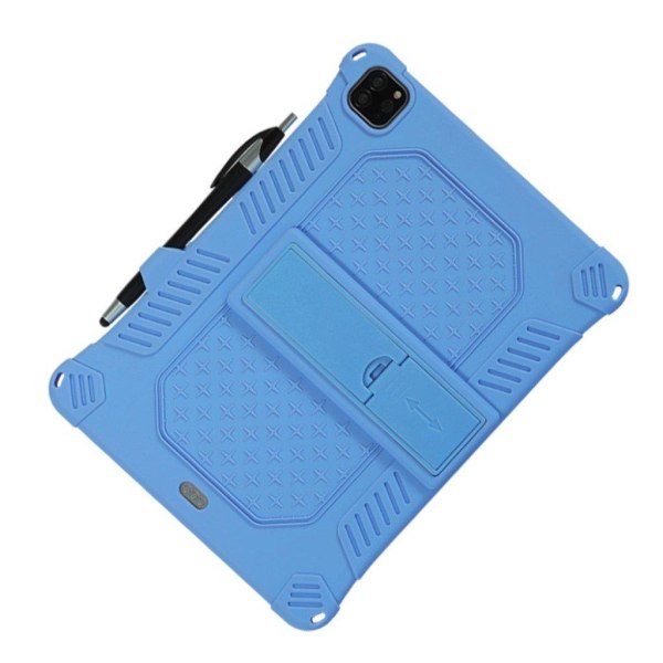 Stødsikkert blødt silikoneetui med nøglesnor iPad Air (2020) / A Blue