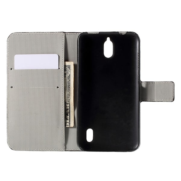 Moberg læderetui til Huawei Y625 med stander og kortholder - Gammeldags britisk flag Multicolor