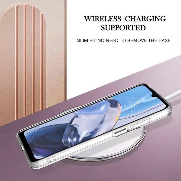 Marble Motorola Moto E22 / E22i Etui - Hvid Marmor White