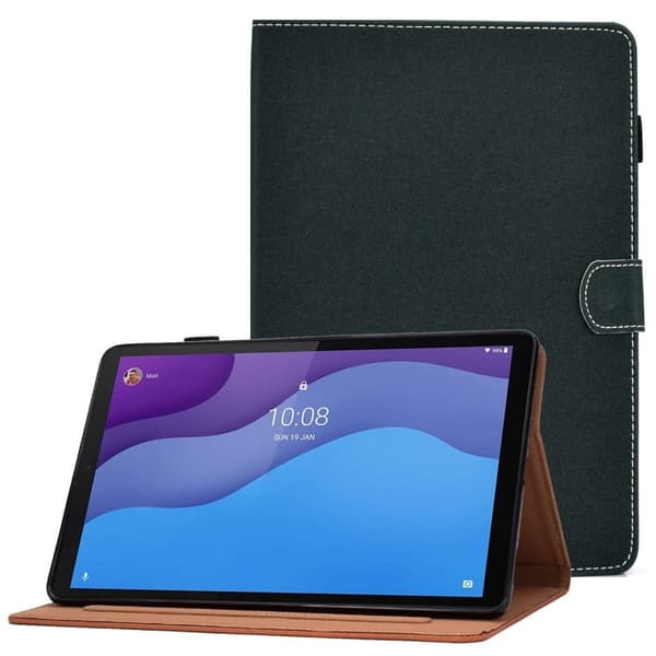 Lenovo Tab M10 (Gen 3) enkelt läderfodral - Grön Grön