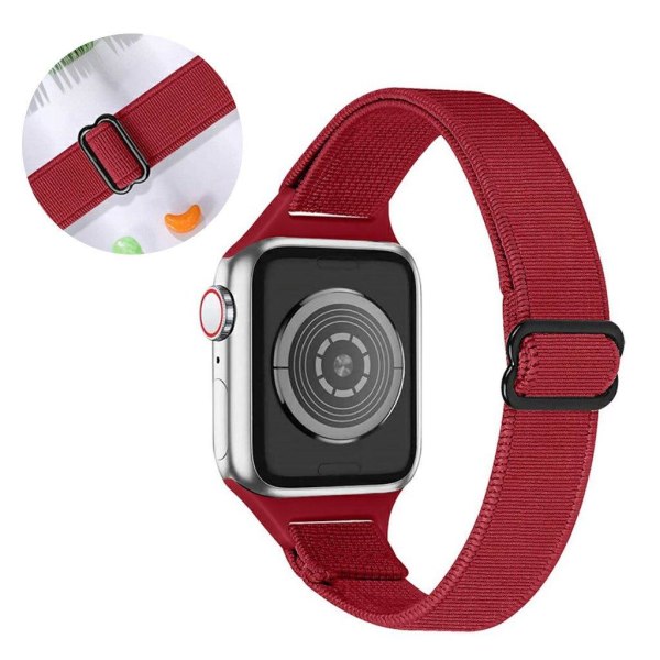 Apple Watch 42mm - 44mm nylon urrem - Rød Red