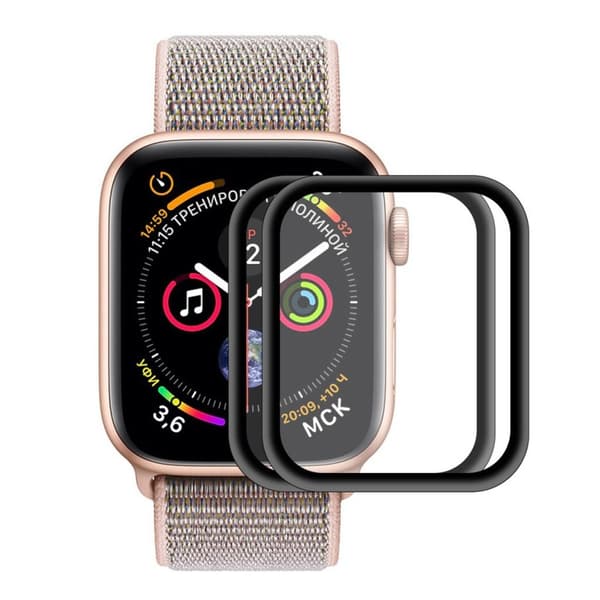 2PCS HAT PRINCE Apple Watch Series 4 40mm anti-explosion tempered glass Transparent
