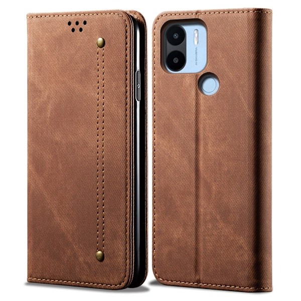 Jeans Xiaomi Poco C50 Flip Etui - Kaffe Brown