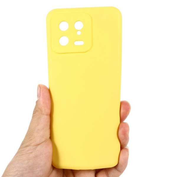 Matt Xiaomi 13 skal av flytande silikon - Gul Gul