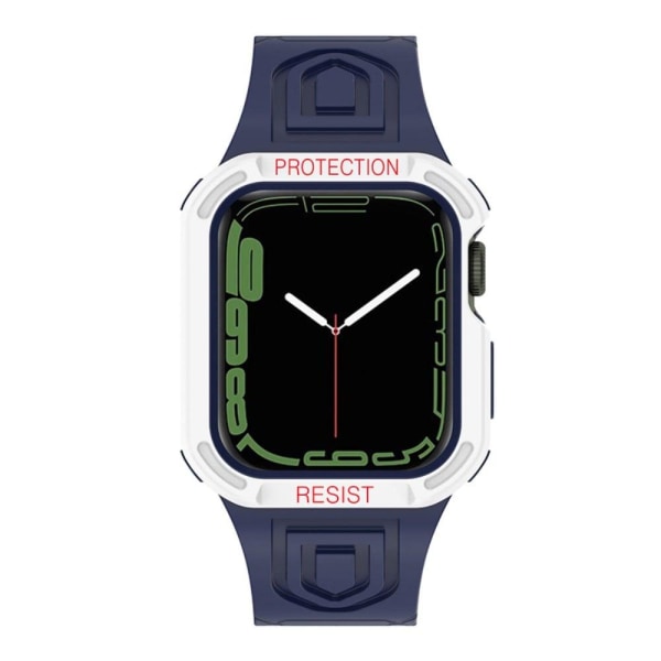 Apple Watch (45 mm) urrem i kontrastfarve med cover - Mørkeblå / Blue
