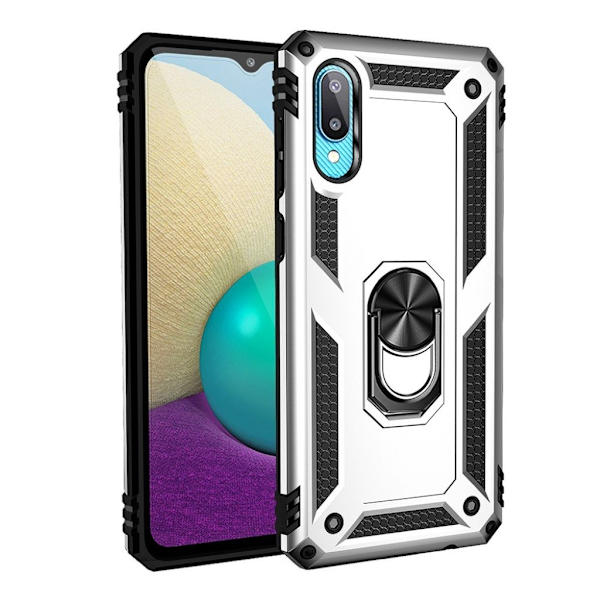 Bofink Combat Samsung Galaxy M02 / A02 Etui - Sølv Silver grey