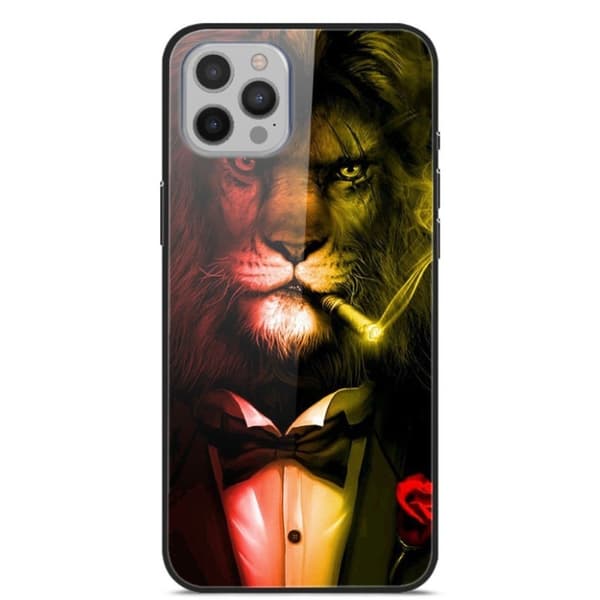 Fantasy iPhone 12 Pro Max Deksel - Løve Multicolor