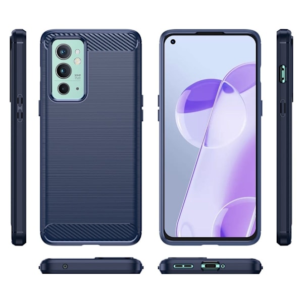 Carbon Flex Etui OnePlus 9RT 5G - Blå Blue