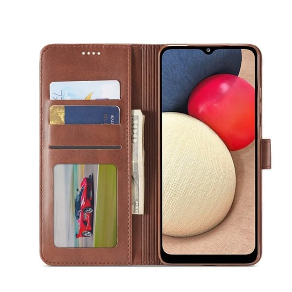 LC.IMEEKE Samsung Galaxy A03s flip etui - Svart Black