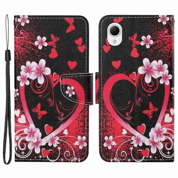 Wonderland Samsung Galaxy A23e Flip Etui - Rød Hjerte Red