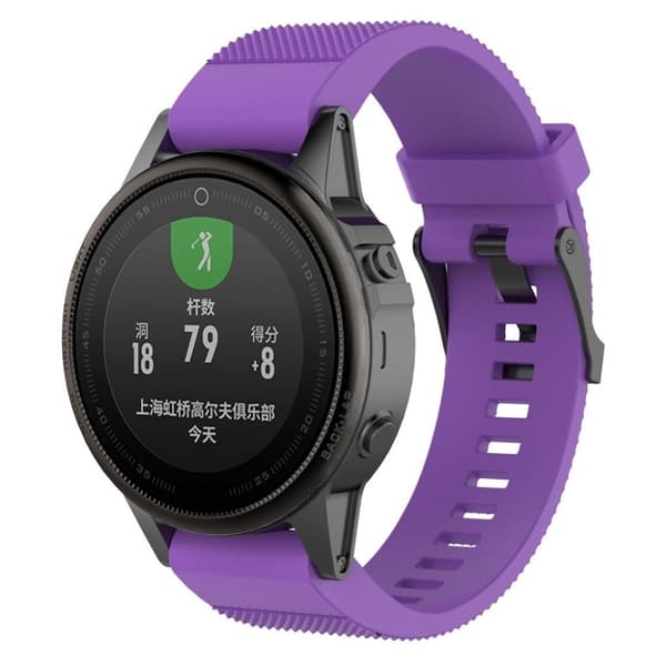 Garmin Fenix 5S klockarmband silikon - Lila Lila