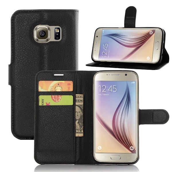 Klassisk Samsung Galaxy S7 Flip Etui - Sort Black