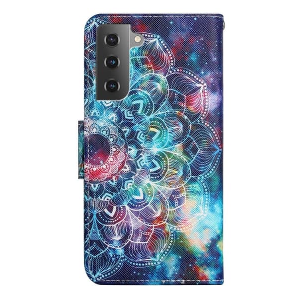 Wonderland Samsung Galaxy S23 Plus Läppäkotelo - Starry Sky / Mandala Multicolor