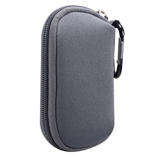 AirPods Pro bærbart nylontrekk med karabinkrok - Grå Silver grey