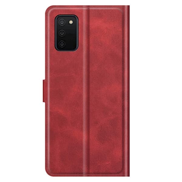 Lompakko Nahkakotelo For Samsung Galaxy A03s - Punainen Red