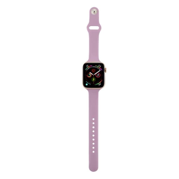 Apple Watch Series 5 44mm simpel silikone Urrem - Lilla Purple