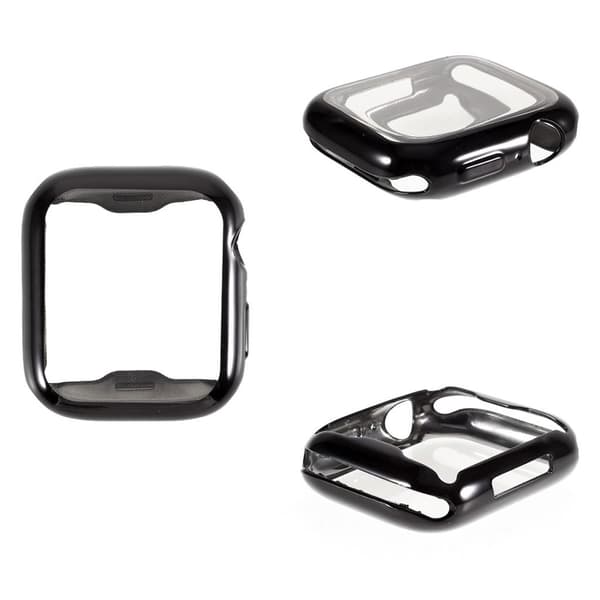 Apple Watch Series 5 / 4 44mm galvanisering round edge ramme - sort Black