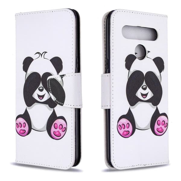 Wonderland LG K61 kotelot - Panda Multicolor