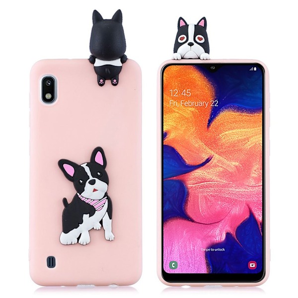 Cute 3D Samsung Galaxy A10 / Samsung Galaxy M10 skal - Rosa Rosa